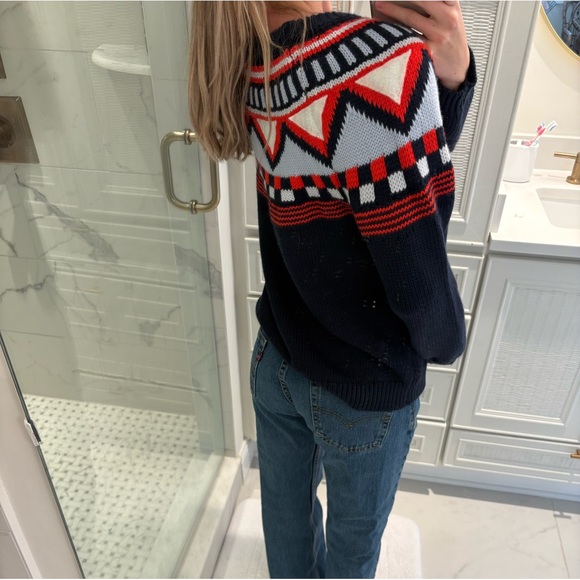 Tory Sport Sweater - navy, Red, and White - Picture 4 of 6